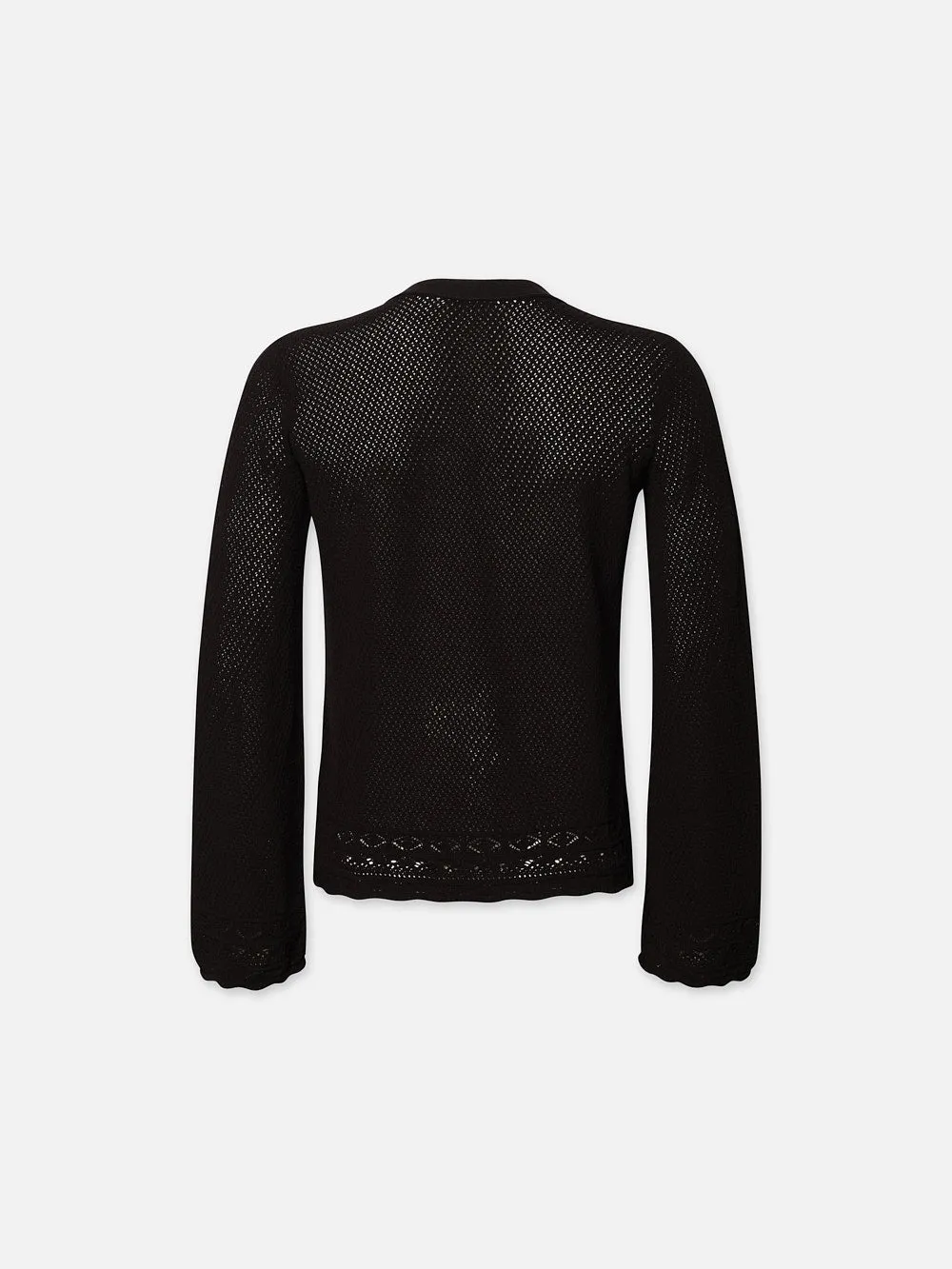 Pointelle Cardi -- Black sold by Frame Denim product image thumbnail 4