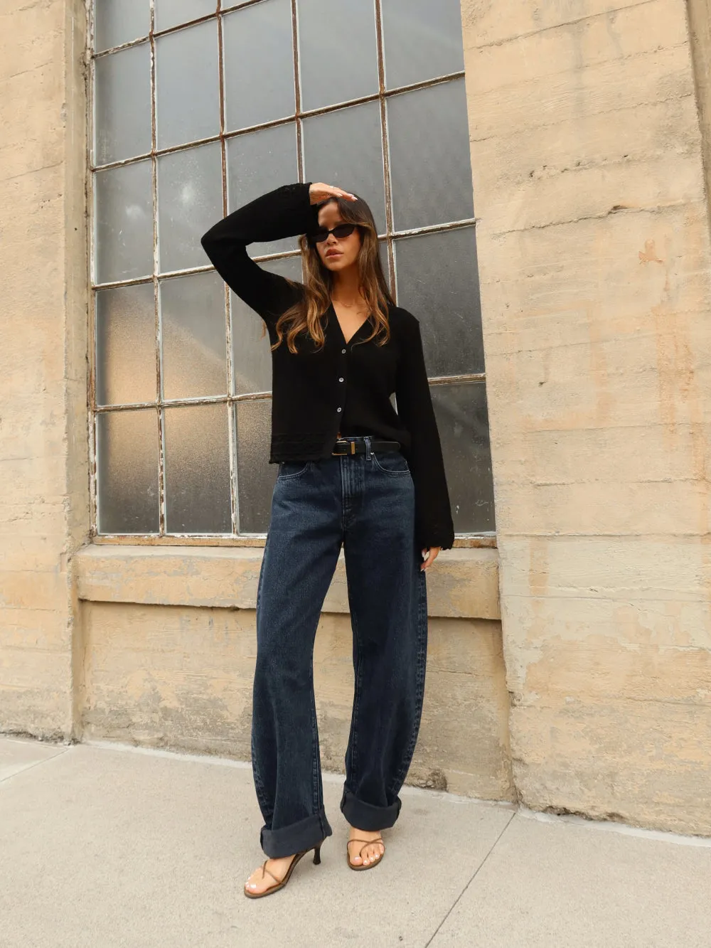Pointelle Cardi -- Black sold by Frame Denim product image thumbnail 2