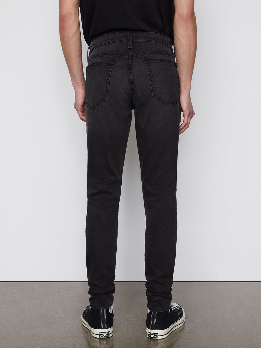 Jagger True Skinny -- Fade To Grey Rips sold by Frame Denim product image thumbnail 4