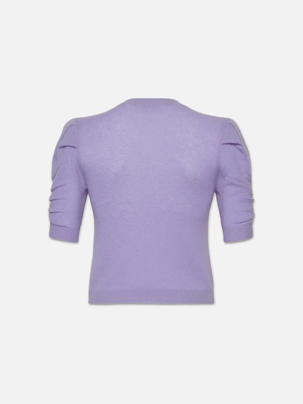 Ruched Sleeve Cashmere Sweater -- Lilac sold by Frame Denim product image thumbnail 3