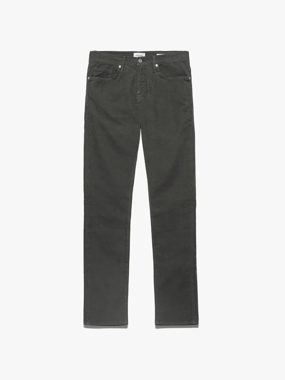 L'Homme Slim Corduroy -- Charcoal Grey sold by Frame Denim