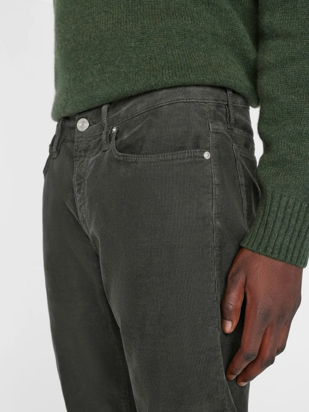 L'Homme Slim Corduroy -- Charcoal Grey sold by Frame Denim product image thumbnail 3