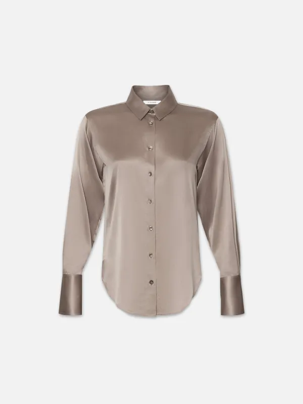 The Standard Shirt -- Mocha sold by Frame Denim