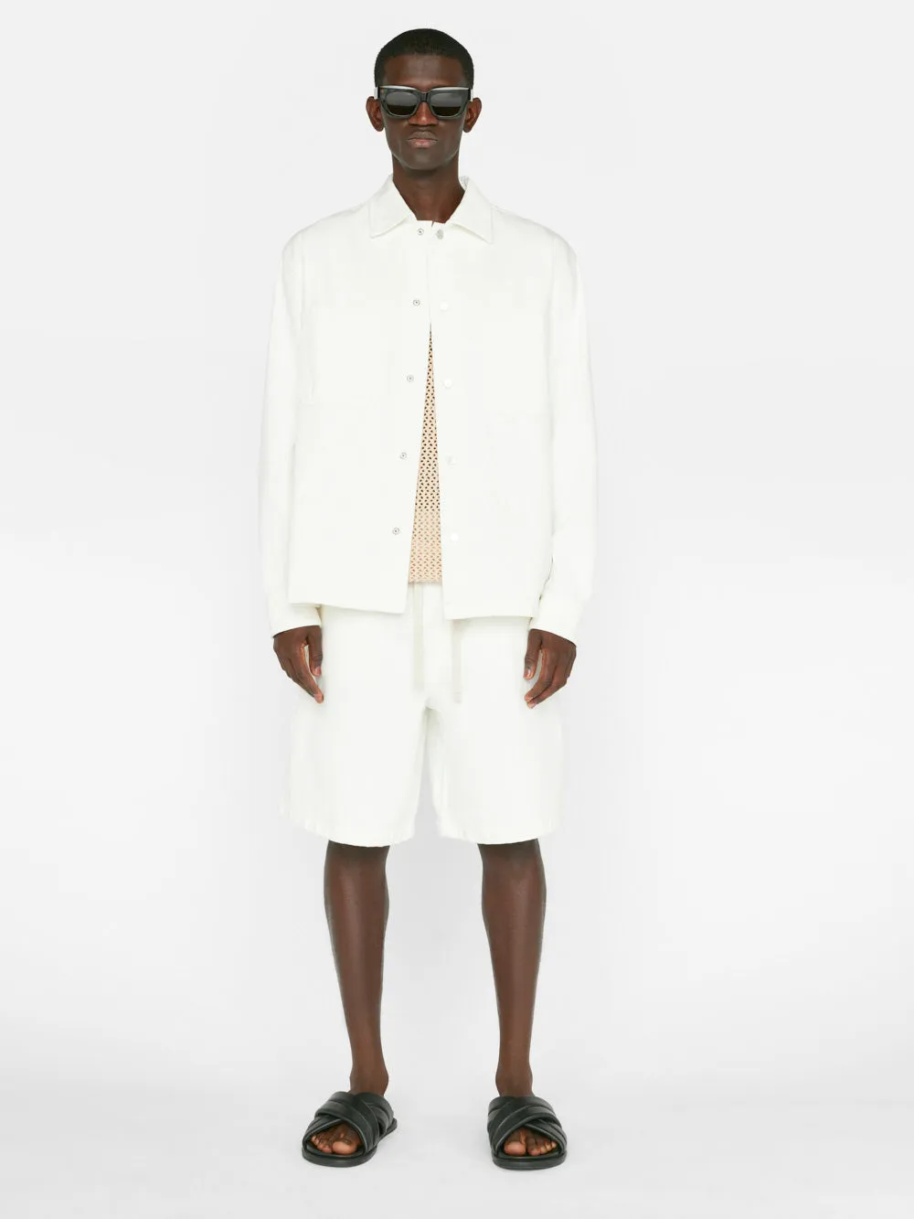 Relaxed Double Pocket Shirt -- Off White sold by Frame Denim product image thumbnail 2