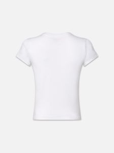 The Baby Tee -- White sold by Frame Denim