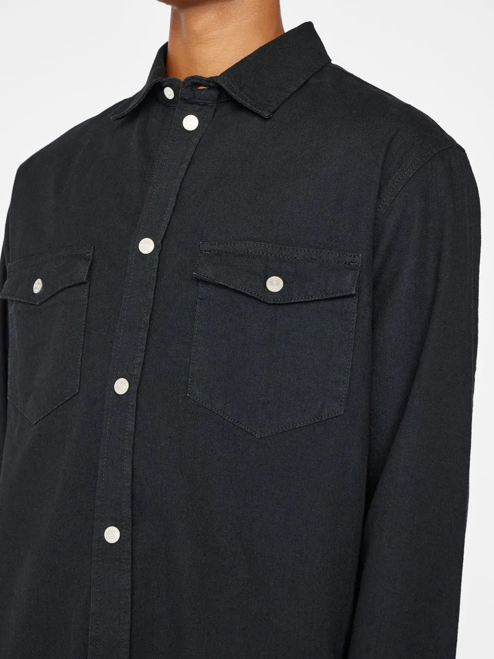 Denim Shirt -- Noir sold by Frame Denim product image thumbnail 3