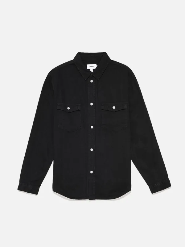 Denim Shirt -- Noir made by Frame Denim