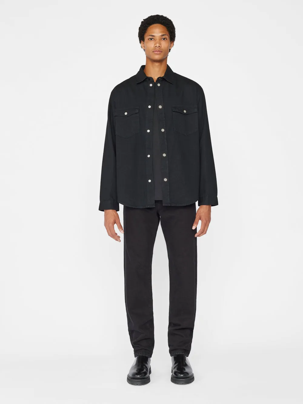 Denim Shirt -- Noir sold by Frame Denim product image thumbnail 2