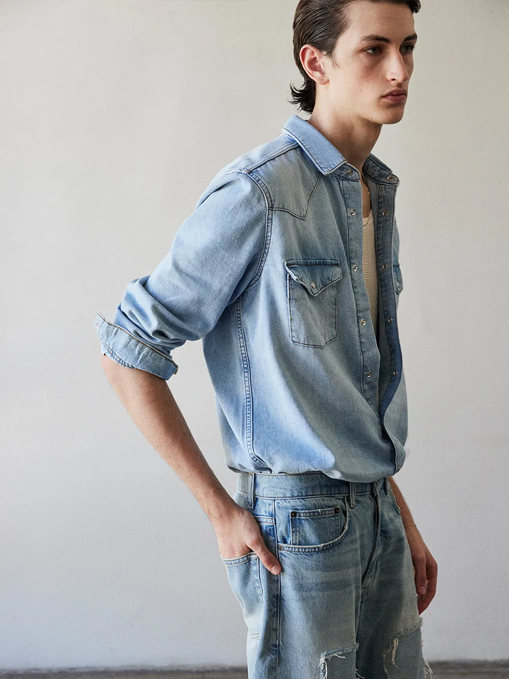 Western Denim Shirt -- Salvador sold by Frame Denim product image thumbnail 2