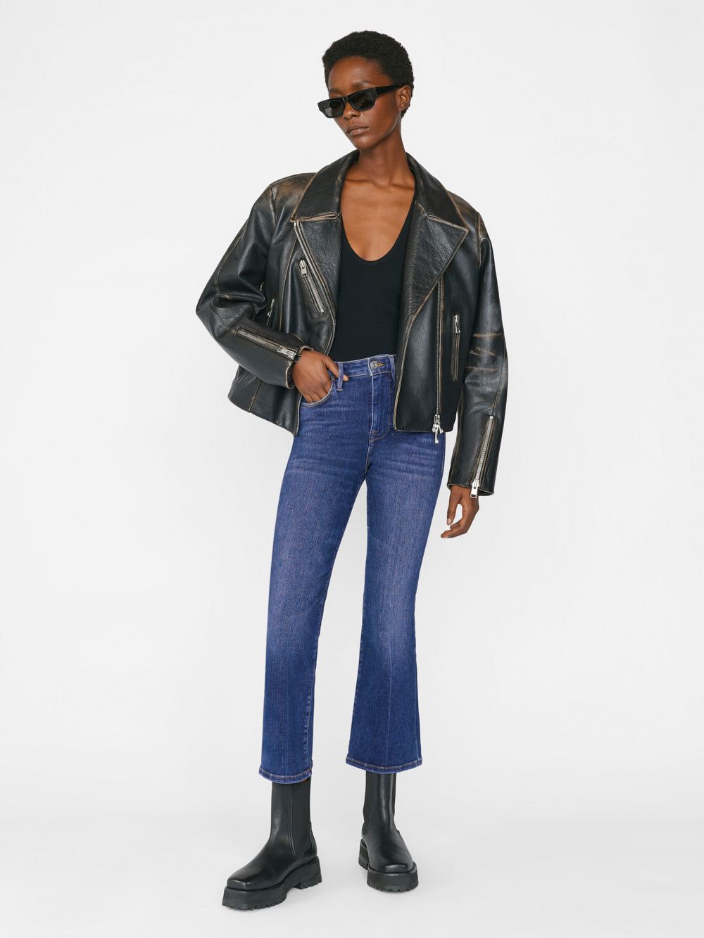 Le One Crop Mini Boot -- Prima sold by Frame Denim product image thumbnail 3