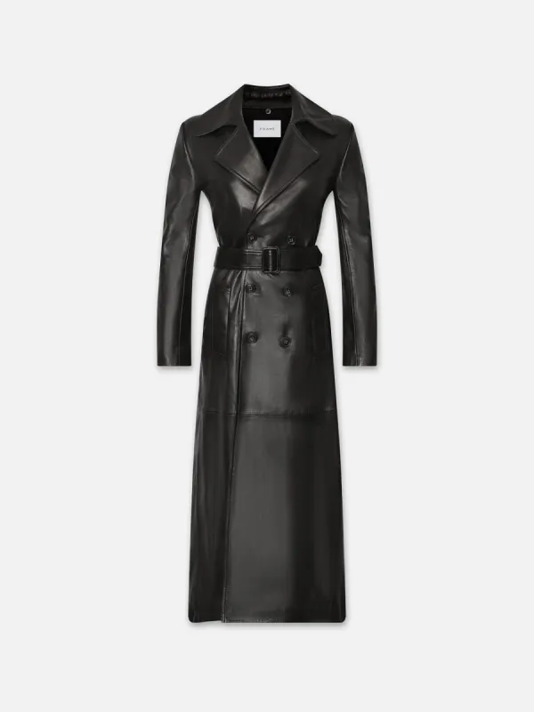 Leather Trench -- Black sold by Frame Denim