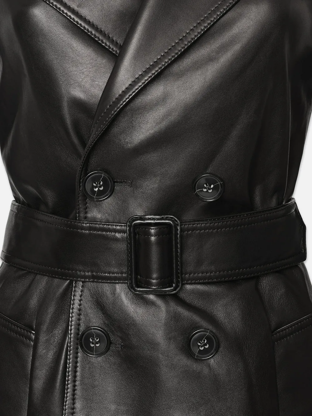 Leather Trench -- Black sold by Frame Denim product image thumbnail 2