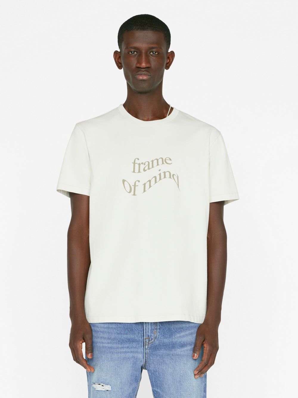 Waved Graphic Tee -- Ecru sold by Frame Denim product image thumbnail 3