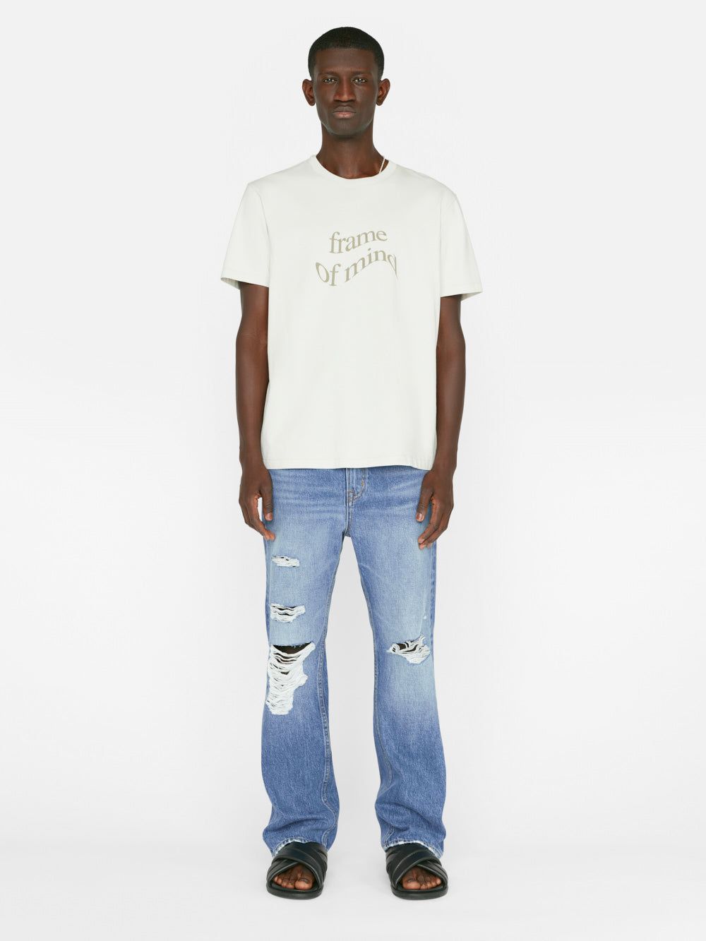 Waved Graphic Tee -- Ecru sold by Frame Denim product image thumbnail 2