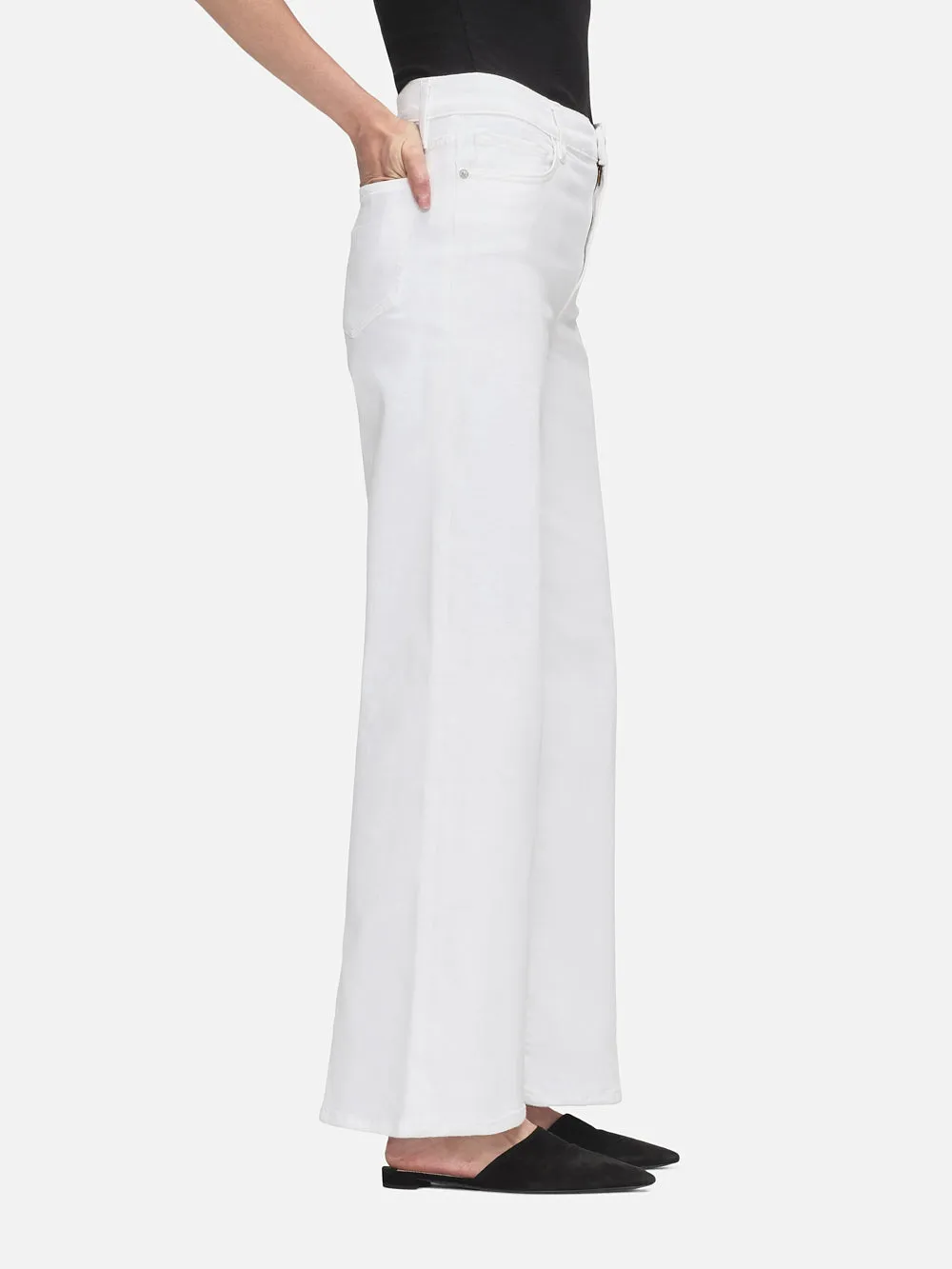 Le Slim Palazzo -- White sold by Frame Denim product image thumbnail 4