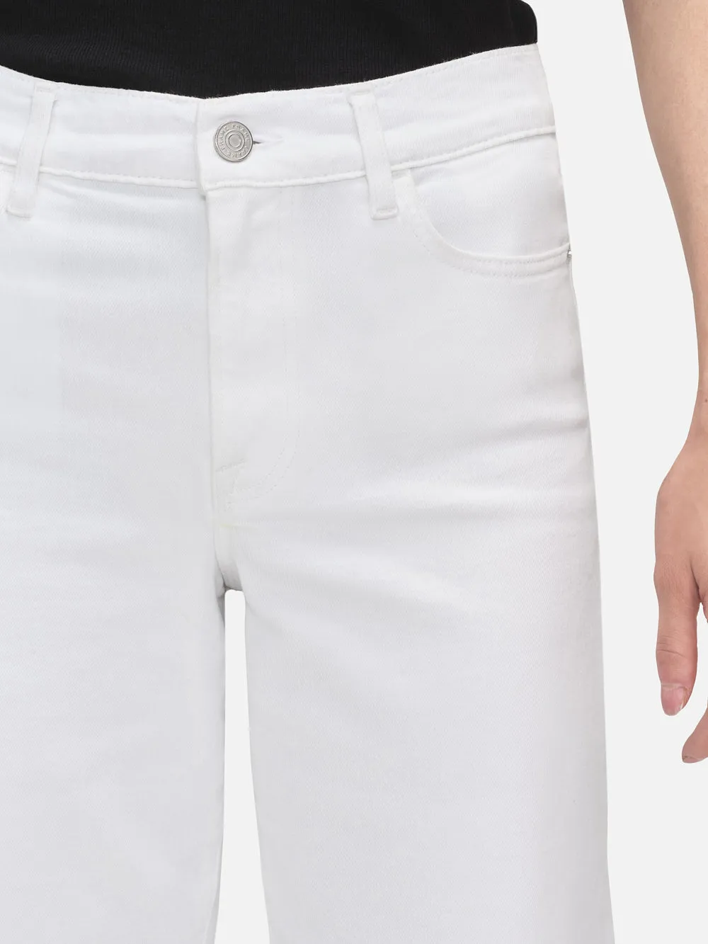 Le Slim Palazzo -- White sold by Frame Denim product image thumbnail 5