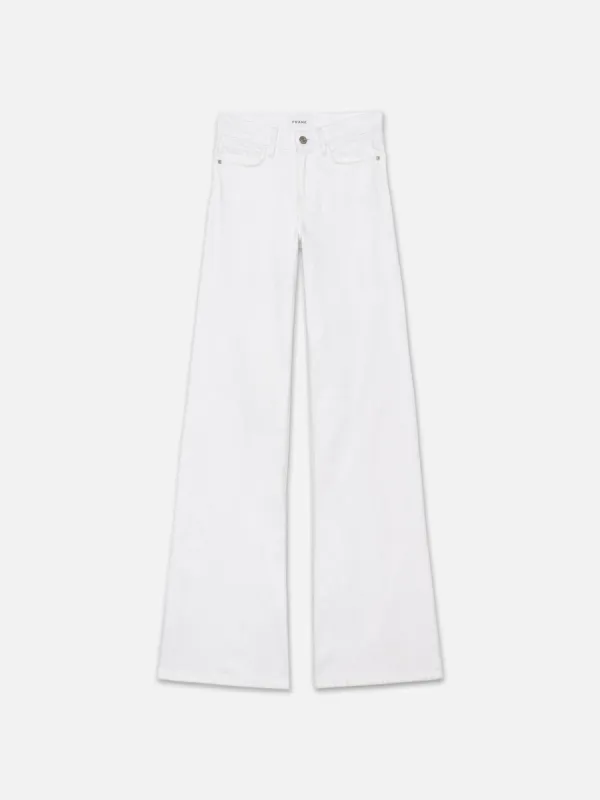 Le Slim Palazzo -- White sold by Frame Denim