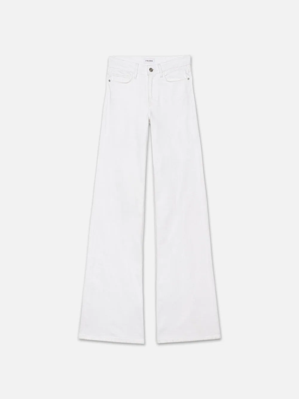 Le Slim Palazzo -- White sold by Frame Denim