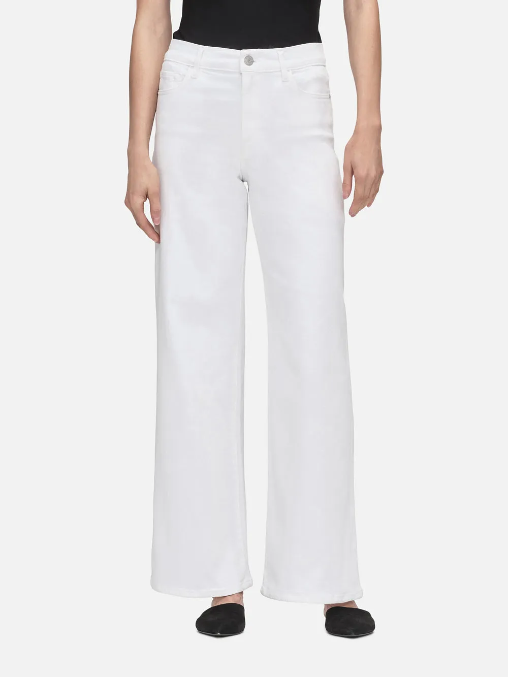 Le Slim Palazzo -- White sold by Frame Denim product image thumbnail 2