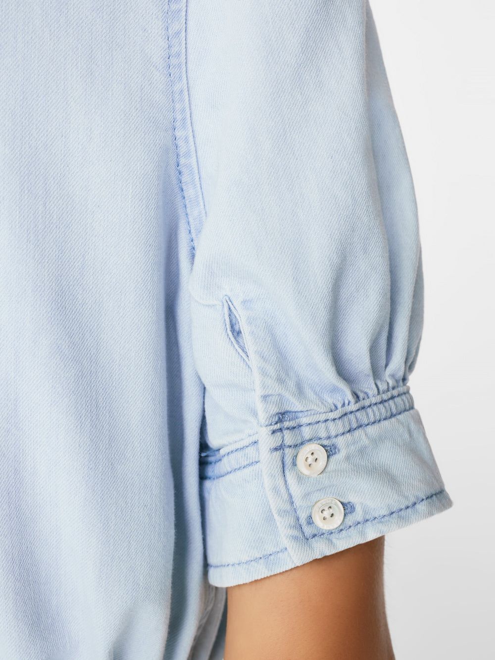 Deep V Ruffle Collar Top -- Thrill sold by Frame Denim product image thumbnail 5