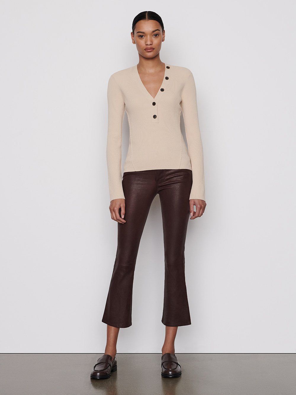 Leather Le Crop Mini Boot -- Espresso sold by Frame Denim product image thumbnail 3