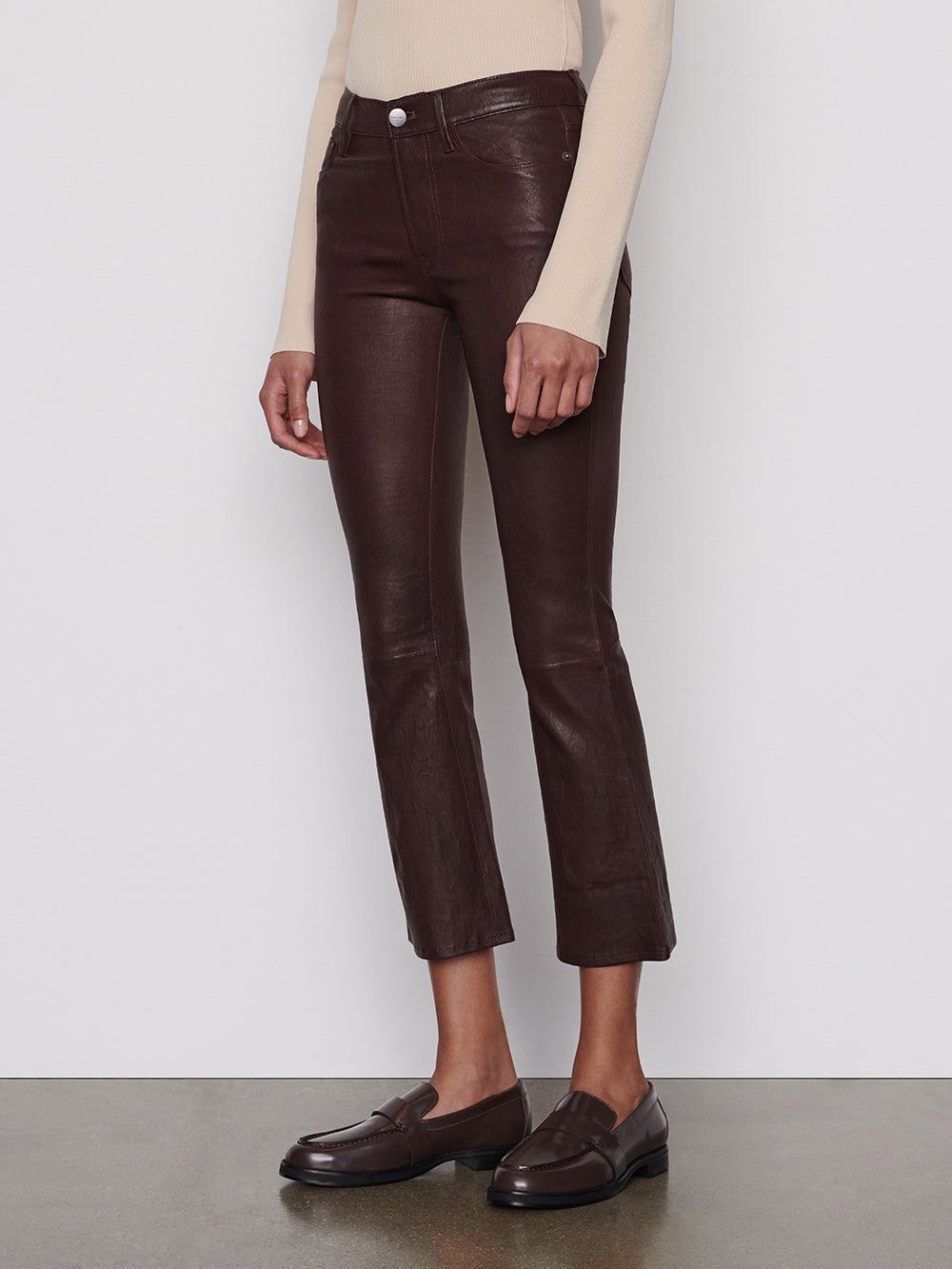 Leather Le Crop Mini Boot -- Espresso sold by Frame Denim product image thumbnail 4