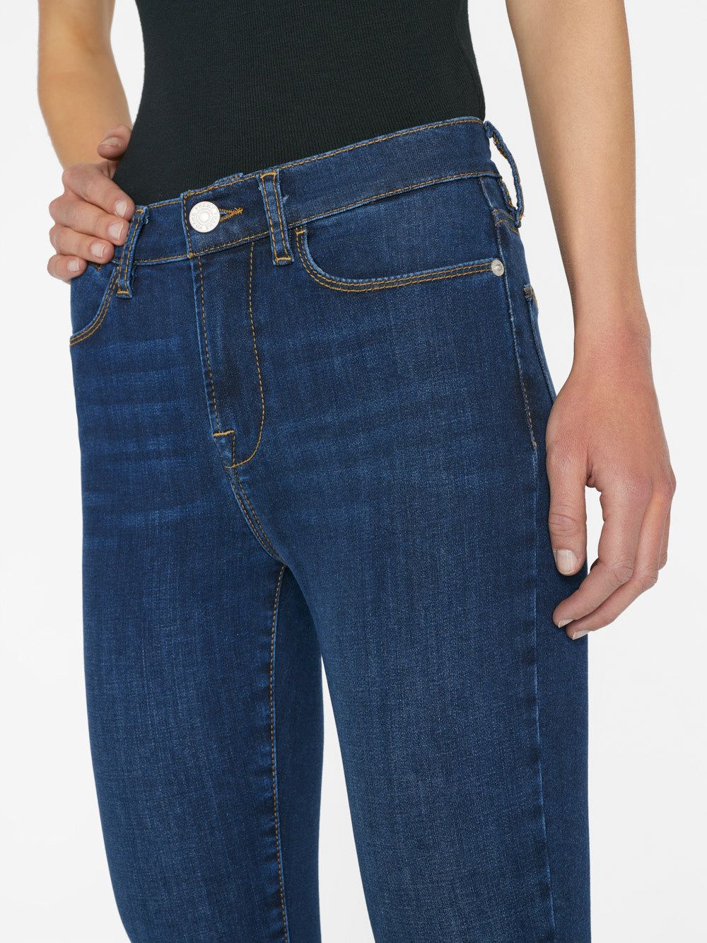 Le High Skinny Outseam Slit -- Majesty sold by Frame Denim product image thumbnail 5