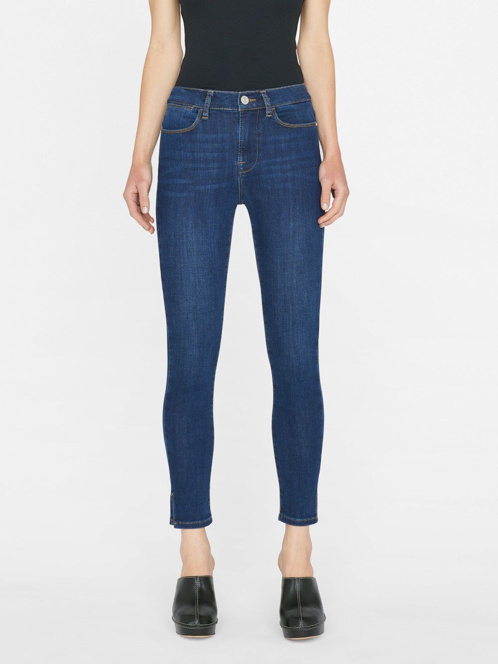 Le High Skinny Outseam Slit -- Majesty sold by Frame Denim product image thumbnail 3