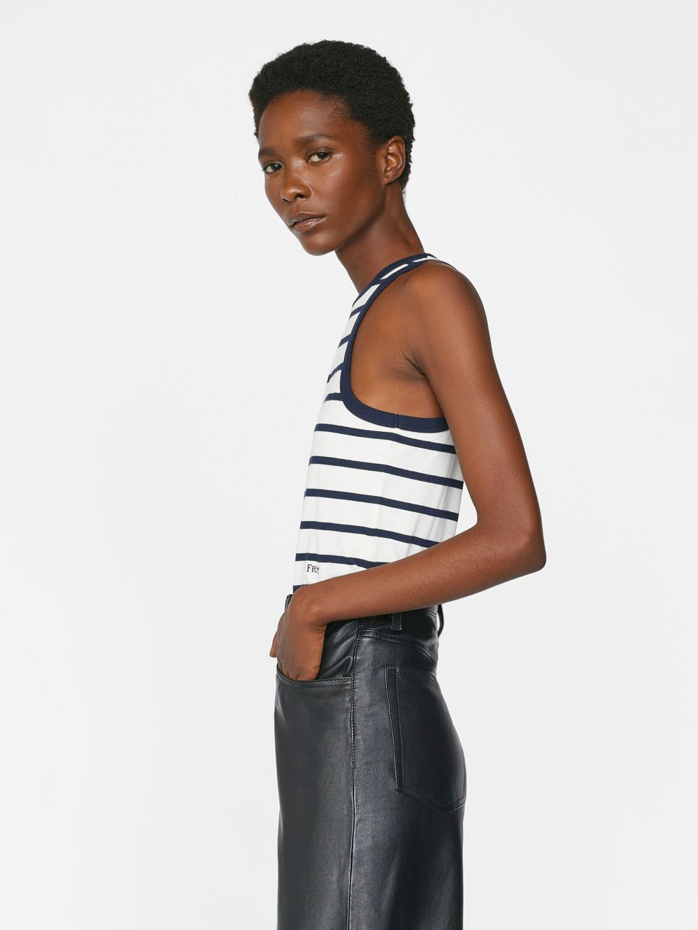 Racer Tank -- Navy Multi sold by Frame Denim product image thumbnail 4