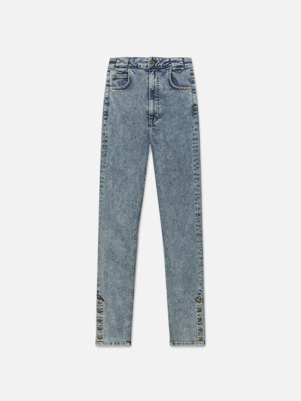 The Snapped Denim Legging -- Esther sold by Frame Denim