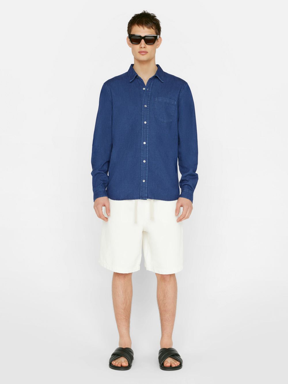 Chambray Long Sleeve Shirt -- Maritime sold by Frame Denim product image thumbnail 2