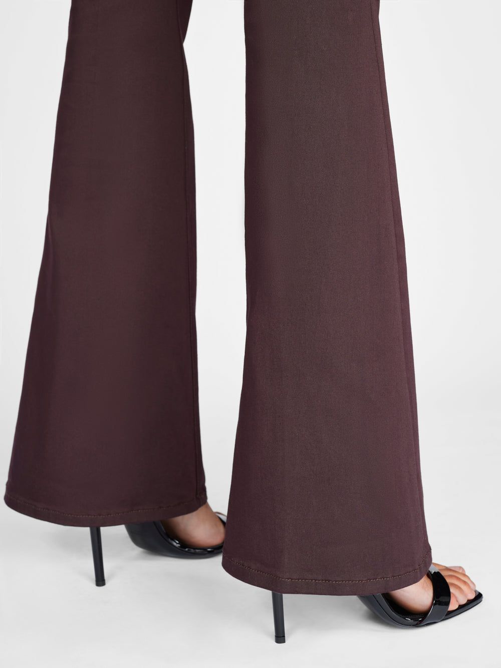 Le High Flare Sateen -- Burgundy sold by Frame Denim product image thumbnail 4