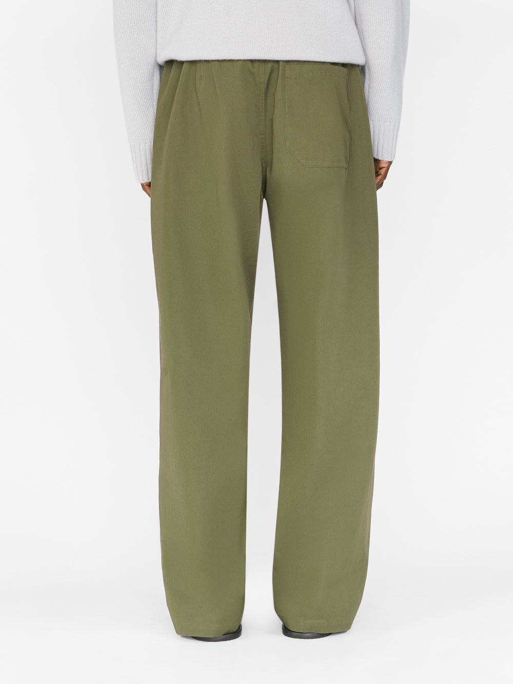 Cotton Wide Trouser -- Army Green sold by Frame Denim product image thumbnail 7