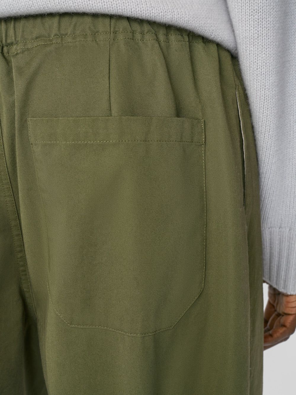 Cotton Wide Trouser -- Army Green sold by Frame Denim product image thumbnail 4