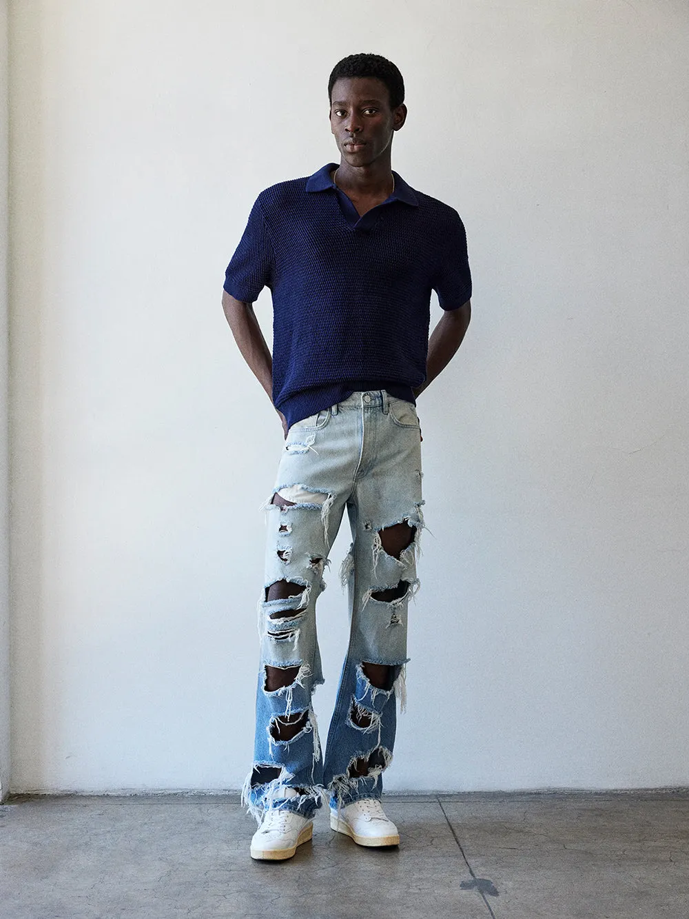 The Boxy Jean -- Lagoon Rips sold by Frame Denim product image thumbnail 2