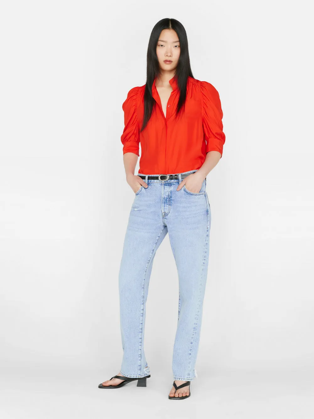 Gillian Top -- Red Orange sold by Frame Denim product image thumbnail 3
