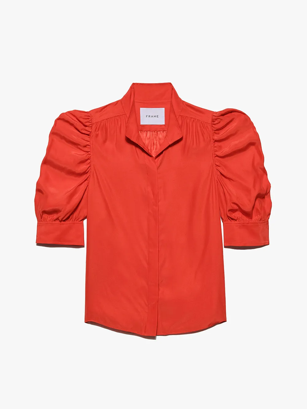 Gillian Top -- Red Orange sold by Frame Denim
