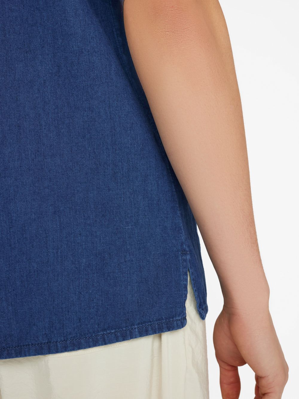 Chambray Camp Collar Shirt -- Maritime sold by Frame Denim product image thumbnail 9