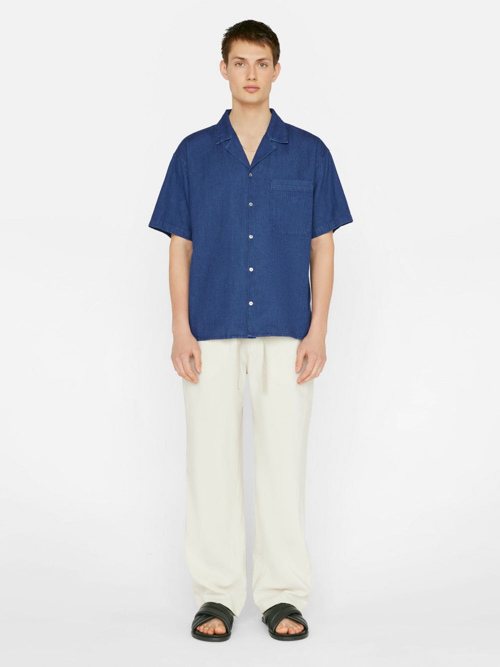 Chambray Camp Collar Shirt -- Maritime sold by Frame Denim product image thumbnail 2
