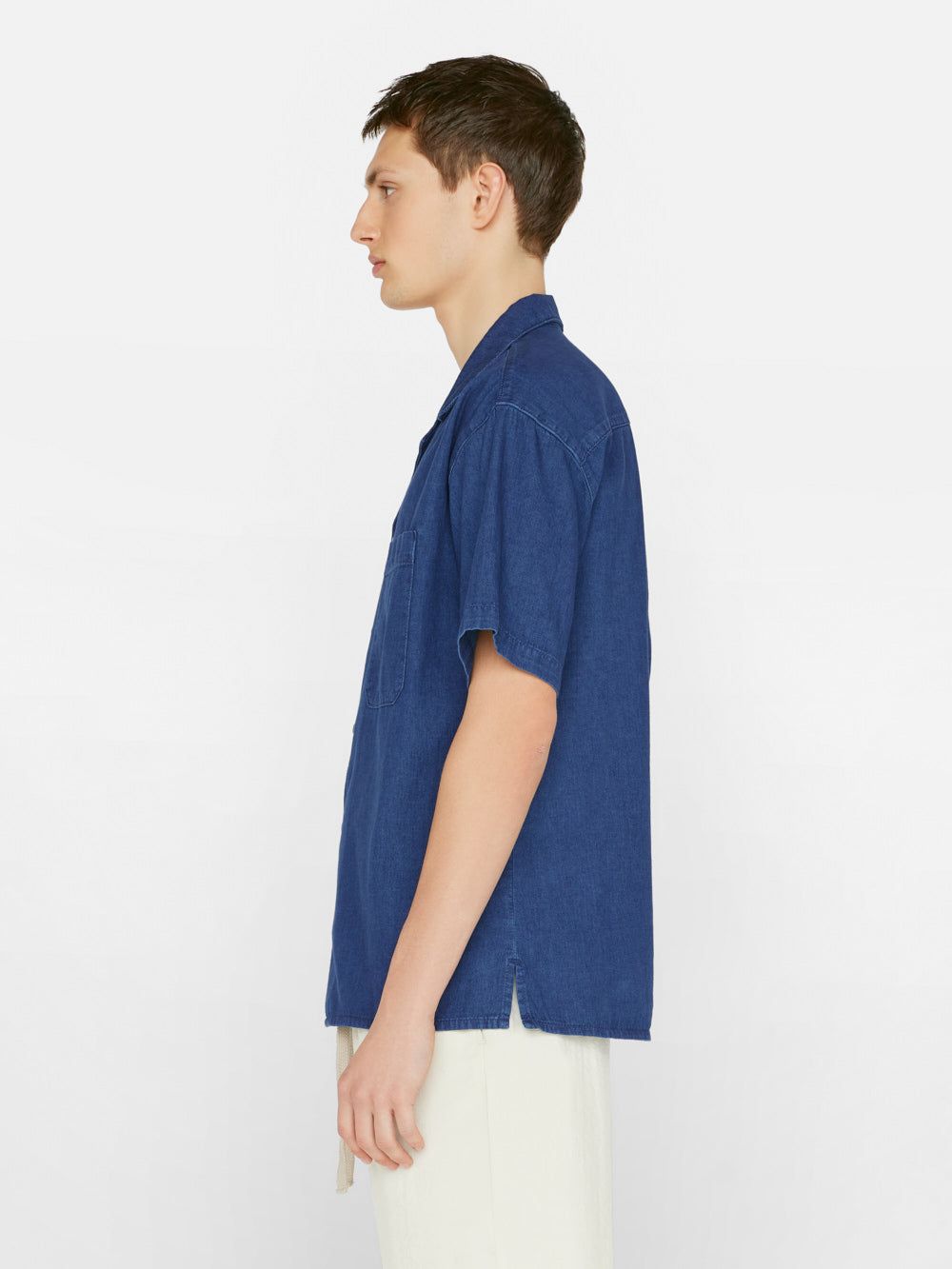 Chambray Camp Collar Shirt -- Maritime sold by Frame Denim product image thumbnail 6