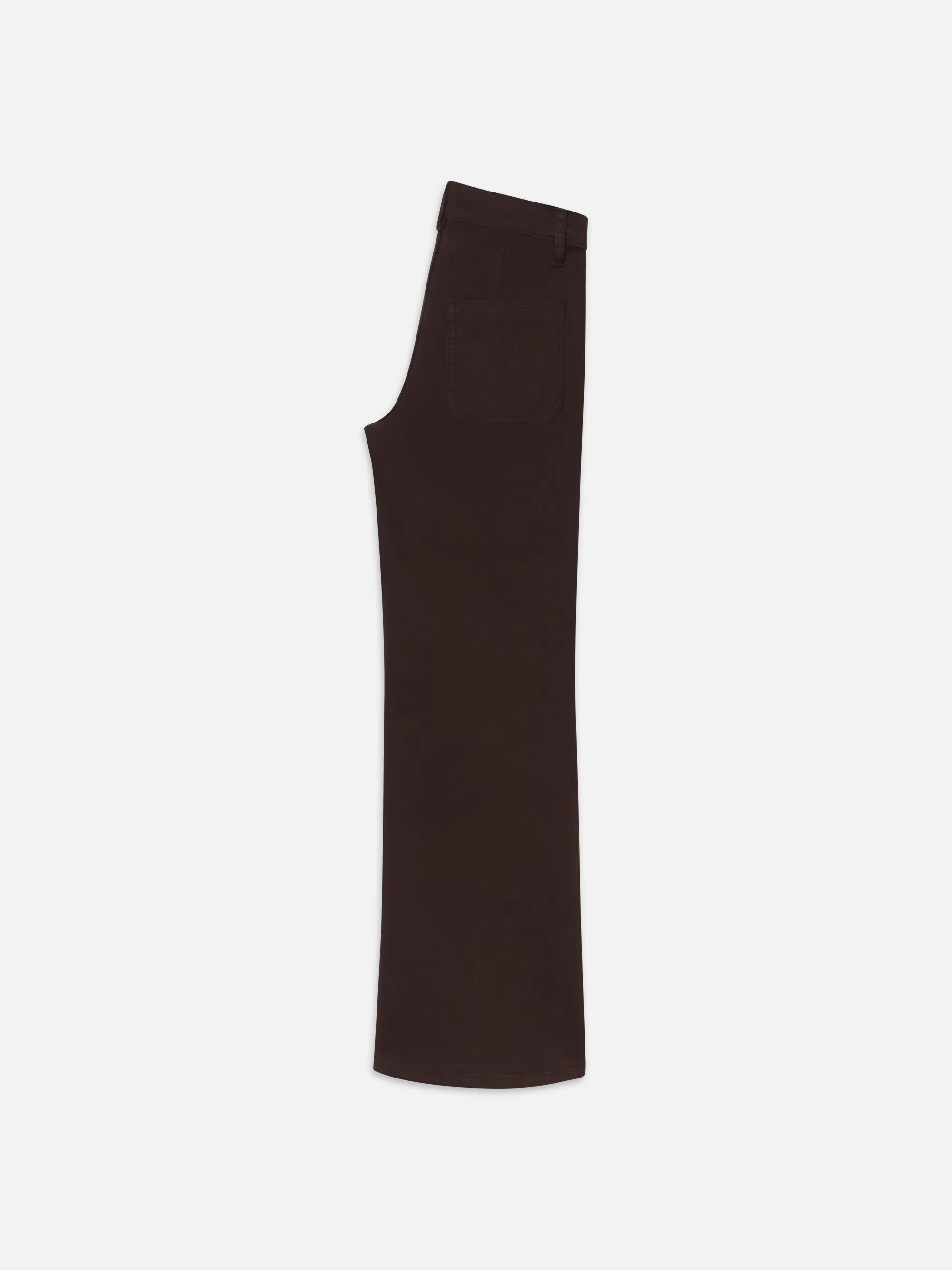 Le Slim Palazzo Bardot Pocket -- Espresso sold by Frame Denim product image thumbnail 4