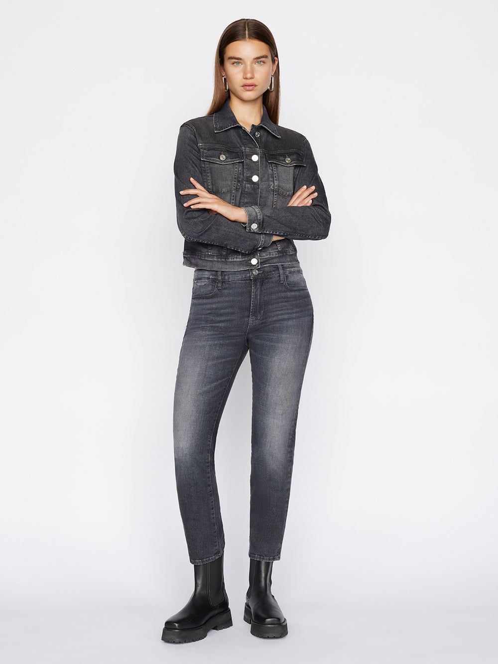 Le High Straight -- Black Oak sold by Frame Denim product image thumbnail 2