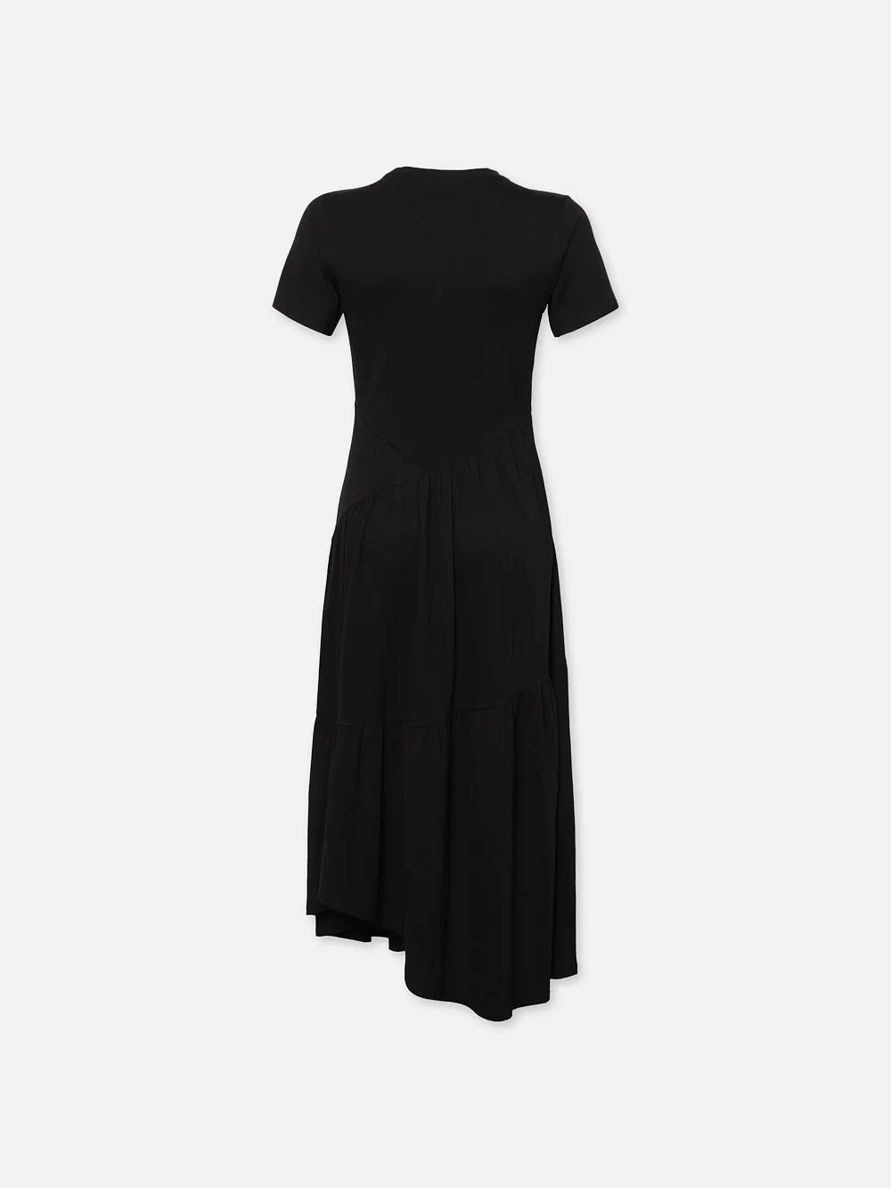 Gathered Seam Short Sleeve Dress -- Black sold by Frame Denim product image thumbnail 3