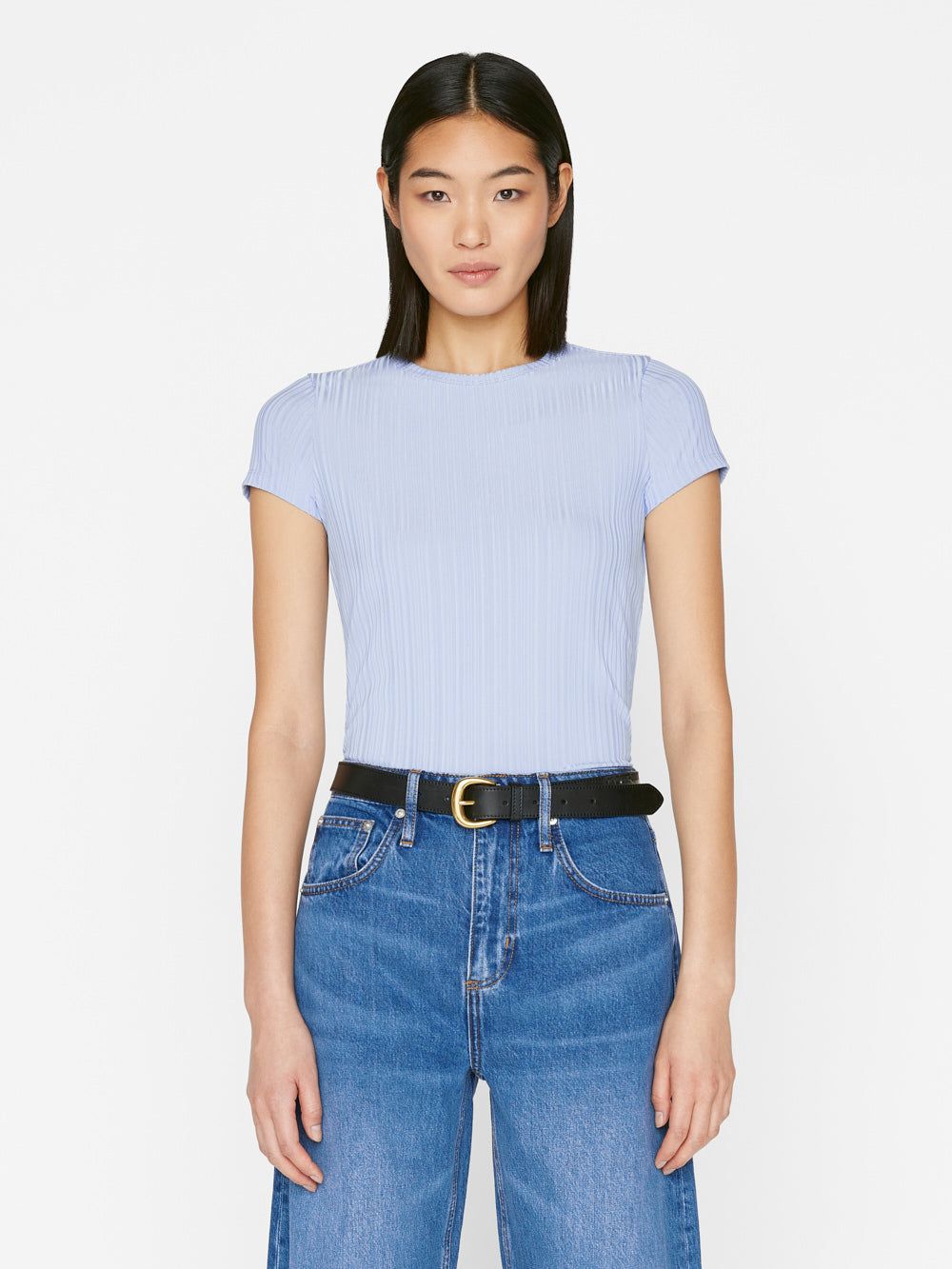 Shrunken Tee -- Oxford Blue sold by Frame Denim