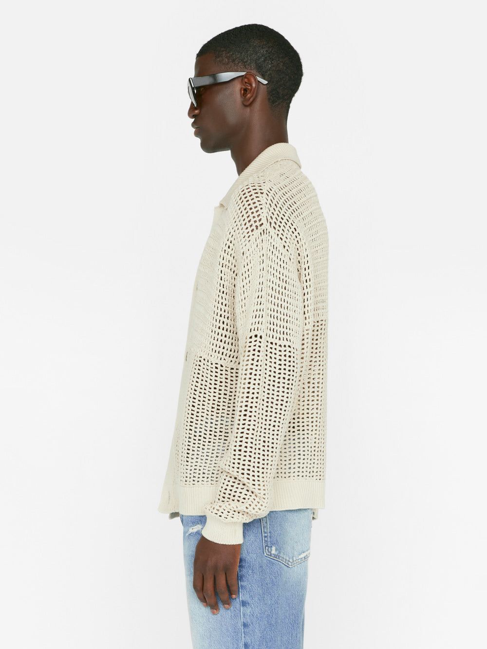 Tonal Crochet -- Ecru sold by Frame Denim product image thumbnail 6