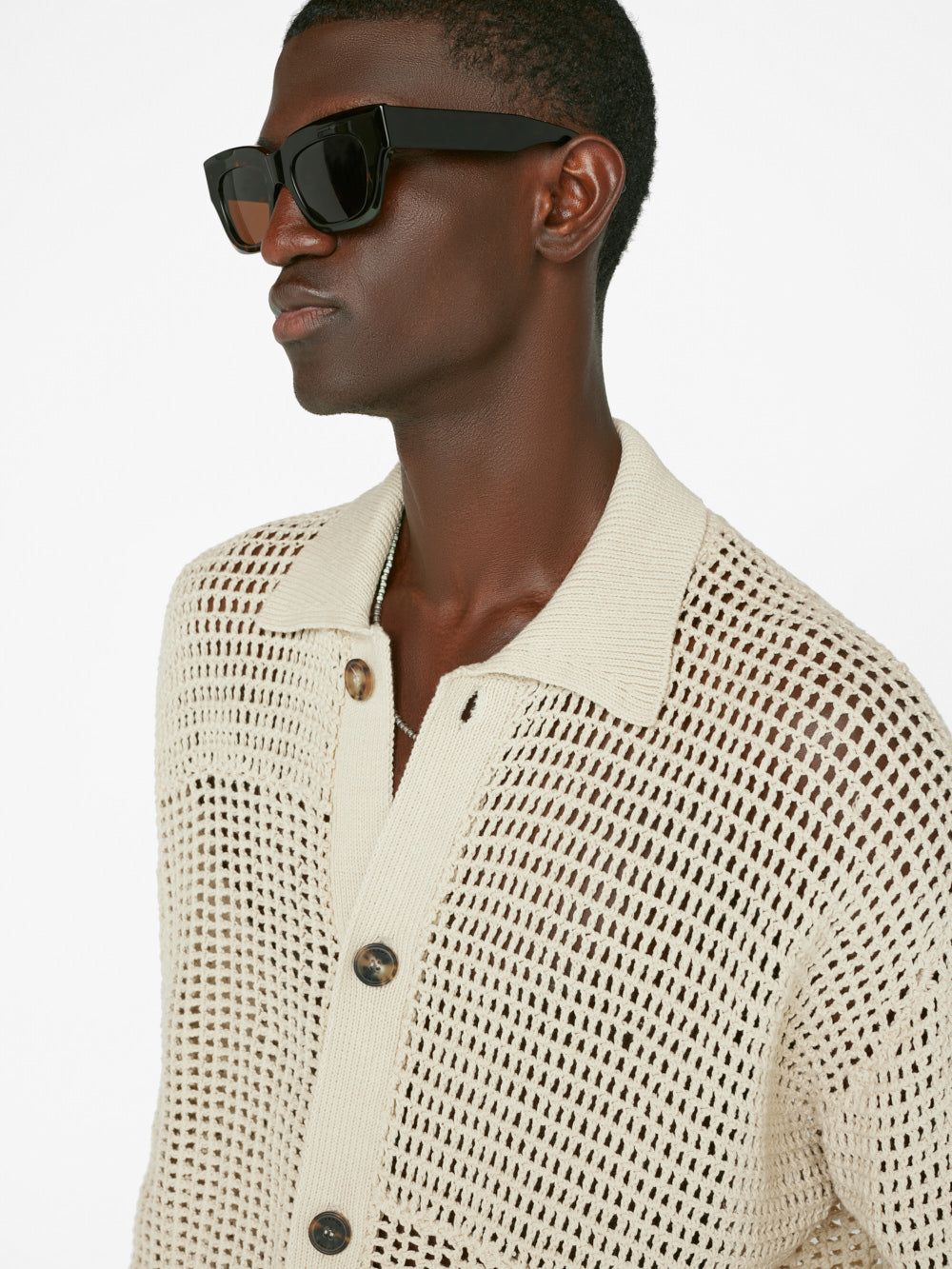 Tonal Crochet -- Ecru sold by Frame Denim product image thumbnail 5