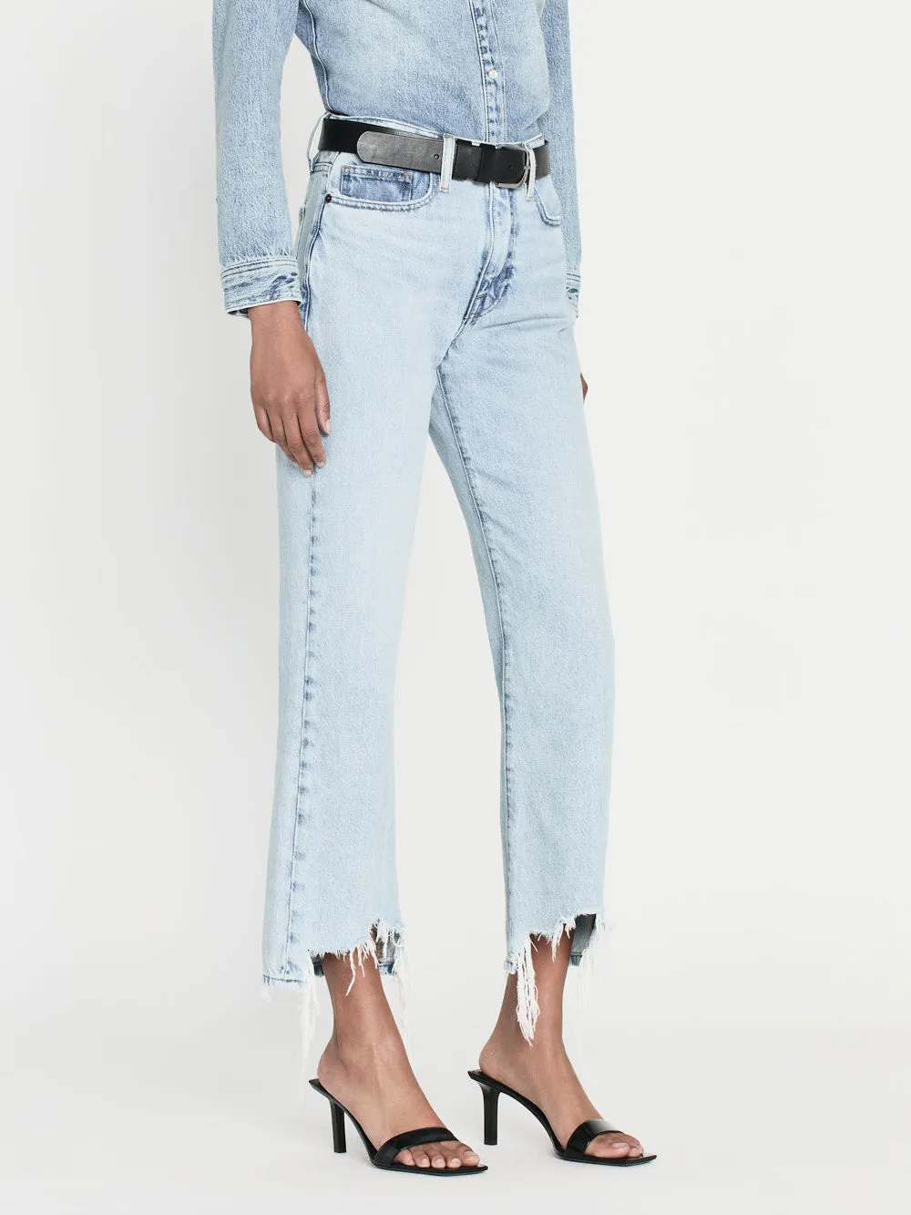 Le Jane Crop Bite Hem -- Fizz Indigo sold by Frame Denim product image thumbnail 4