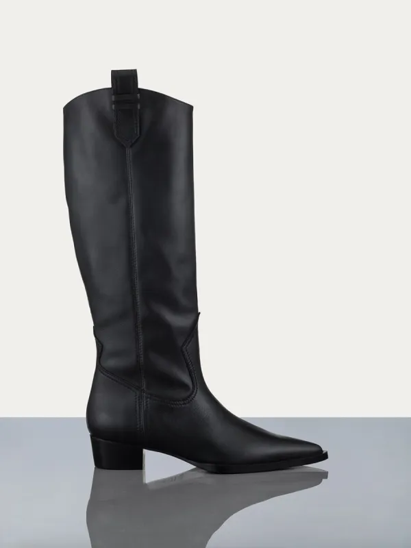 Le Dallas Boot -- Noir made by Frame Denim