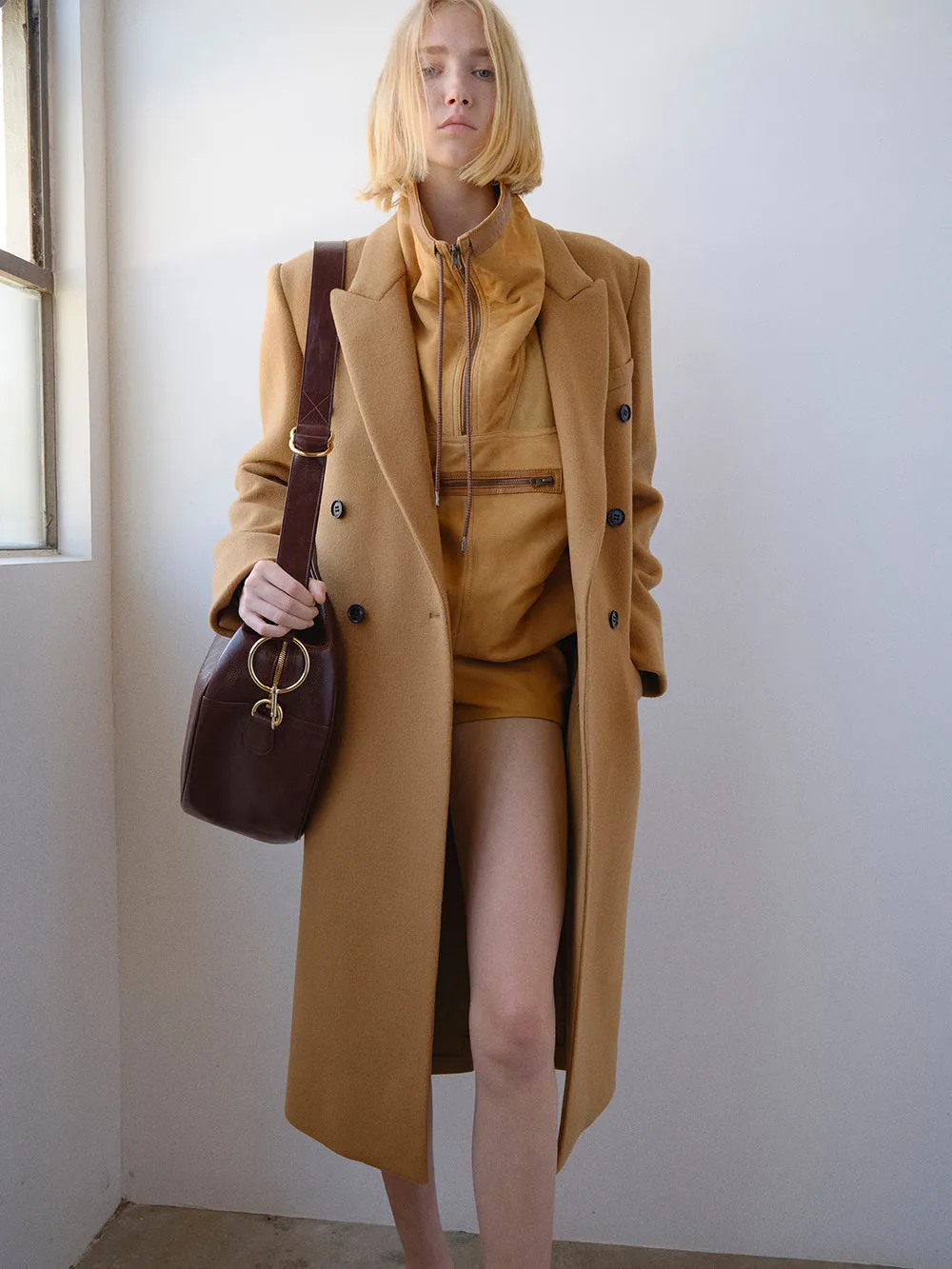 Double Breasted Tailored Coat -- Camel sold by Frame Denim product image thumbnail 2