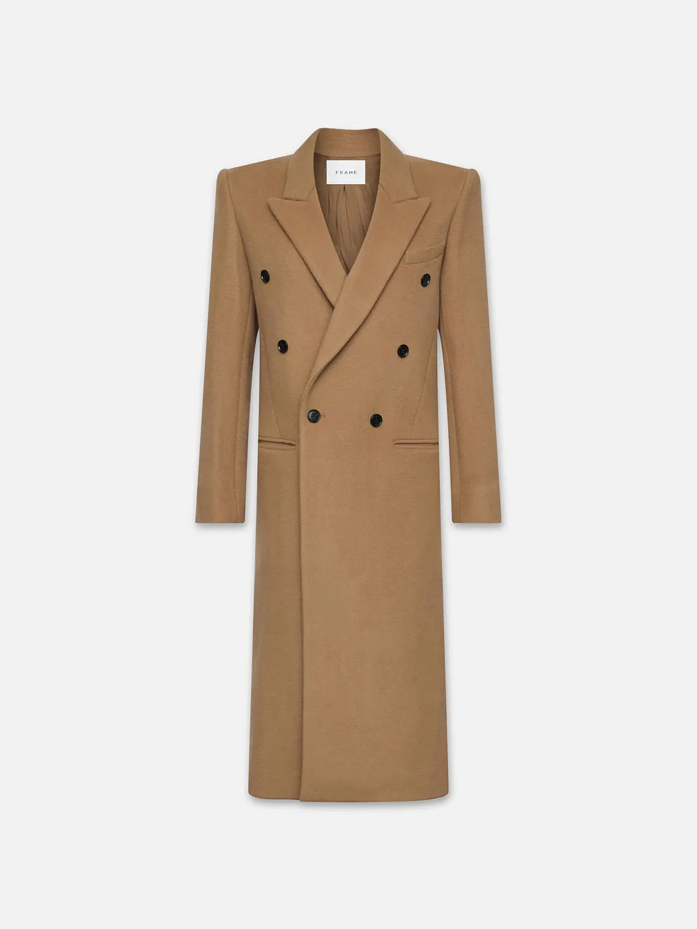 Double Breasted Tailored Coat -- Camel sold by Frame Denim